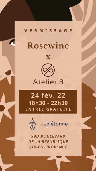 Vernissage Rose Wine Design & Atelier 8 