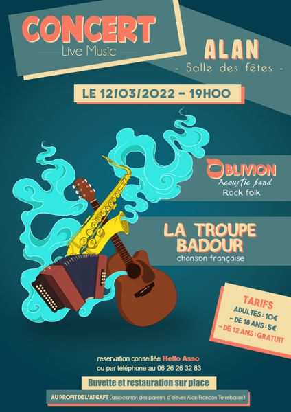 CONCERT DE PRINTEMPS Oblivion Acoustic Band/ La Troupe Badour