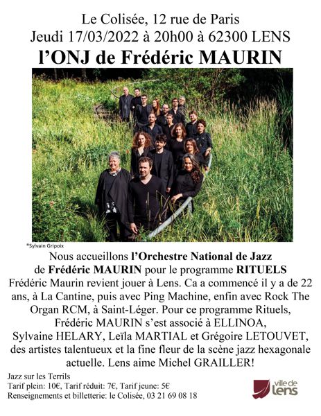 l’Orchestre National de Jazz  de Frédéric MAURIN - RITUELS