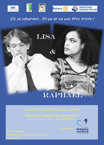 Théâtre - LISA & RAPHAËL - le Sa 05.02 à Villemomble (93)
