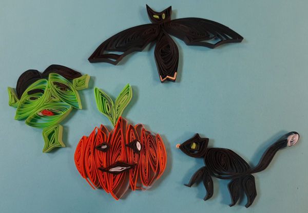 Fabrication d’un sujet Halloween en papier roulé