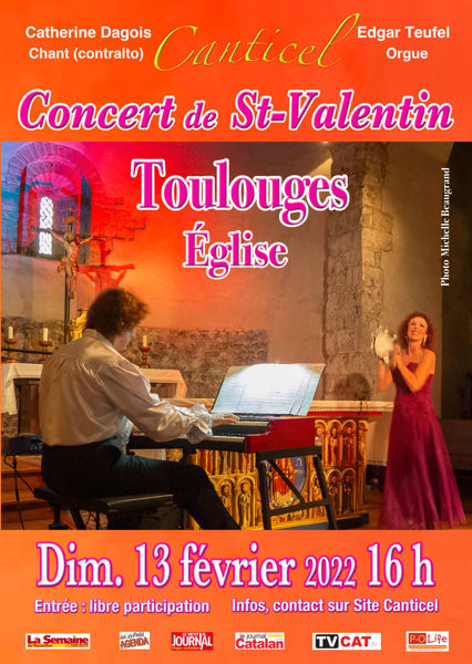 La Saint-Valentin à l' Eglise en concert d’ ouverture de la saison Canticel