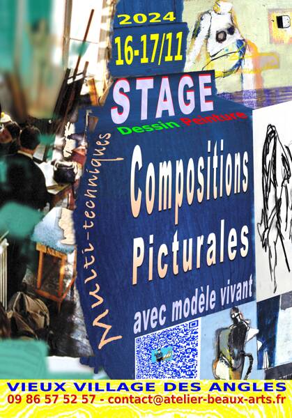 Stage Dessin Peinture avec Modèle Vivant face à Avignon