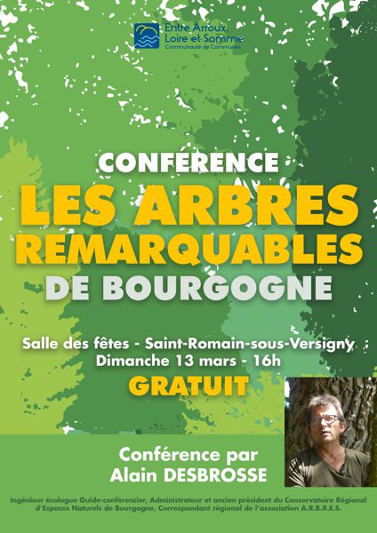 Conférence LES ARBRES REMARQUABLES DE BOURGOGNE