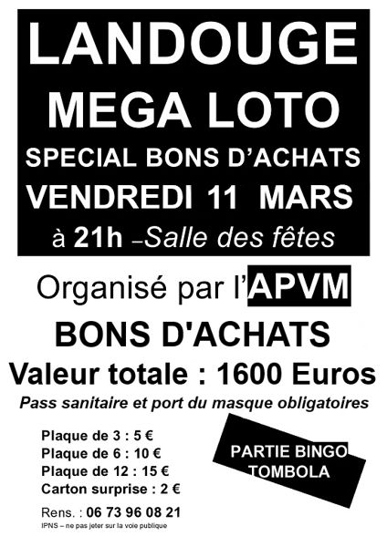 MEGALOTO 11 MARS 2022