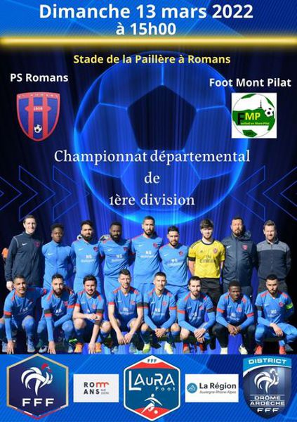 MATCH FOOTBALL 1ère division - PS ROMANS (26) v MONT PILAT (42)