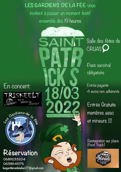 Saint Patrick 2022 à Cruas