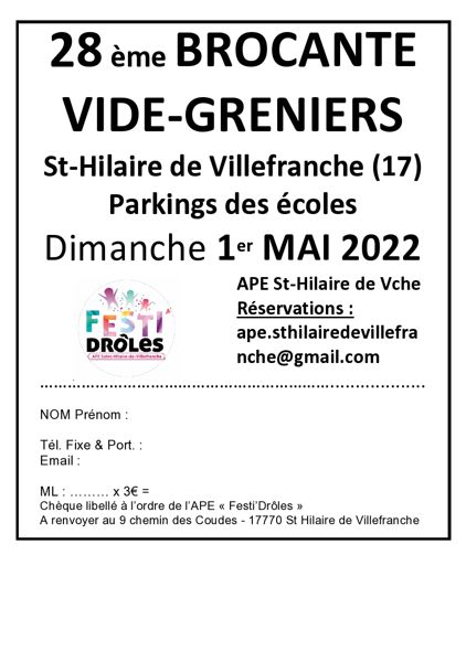 Brocante et Vide Grenier