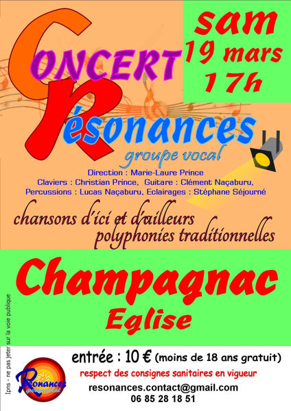 ENSEMBLE VOCAL RESONANCES en CONCERT