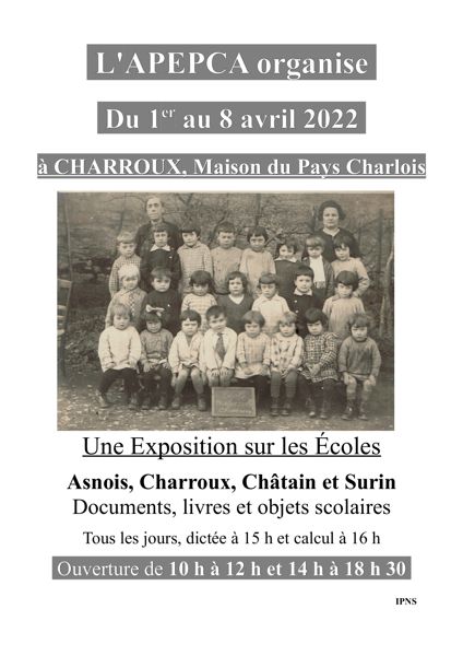 Exposition - L'école communale - Charroux
