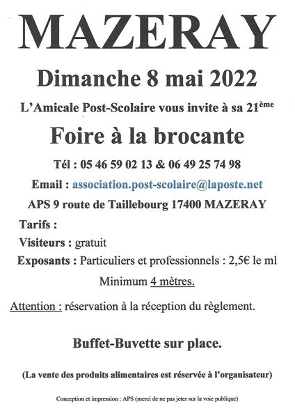 foire à la brocante