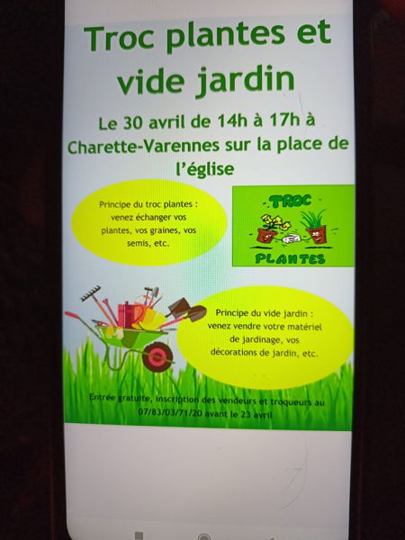 Troc plantes et vide jardin