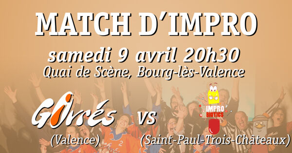 Match d'improvisation Givrés vs Improbiotics