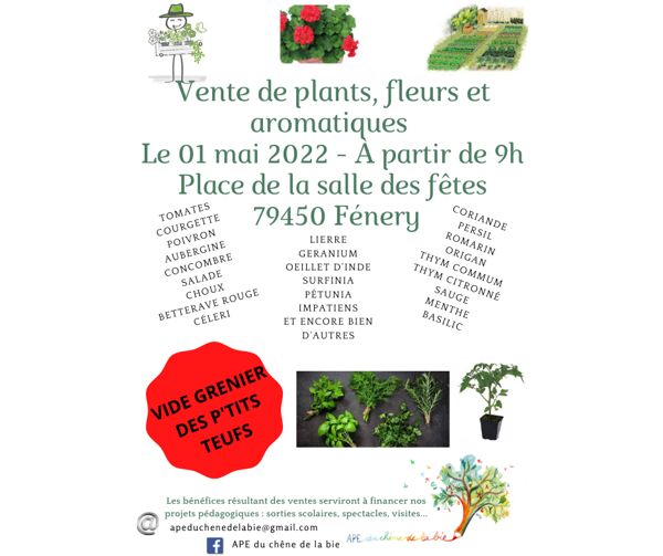 Vente de Plants, Fleurs et Aromatiques