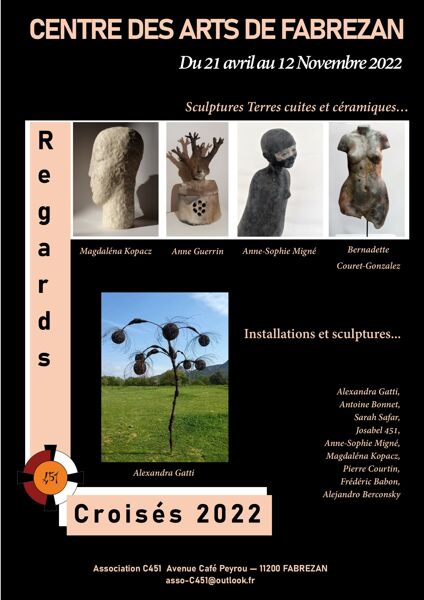  Exposition 1 « regards croisés » « Singularité »   Dessins et sculptures.
