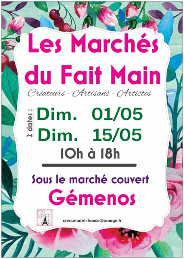 Marché du fait main 15 Mai