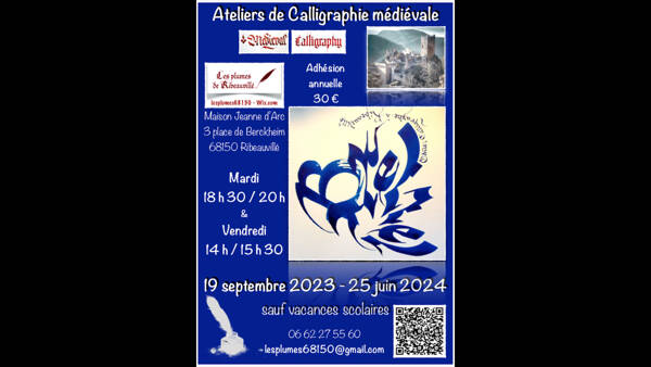 Les plumes de Ribeauvillé - Ateliers de calligraphie médiévale