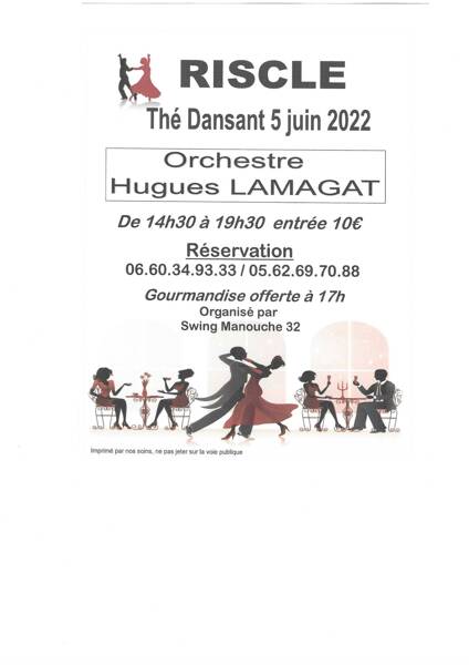 Thé Dansant le 5 juin 2022