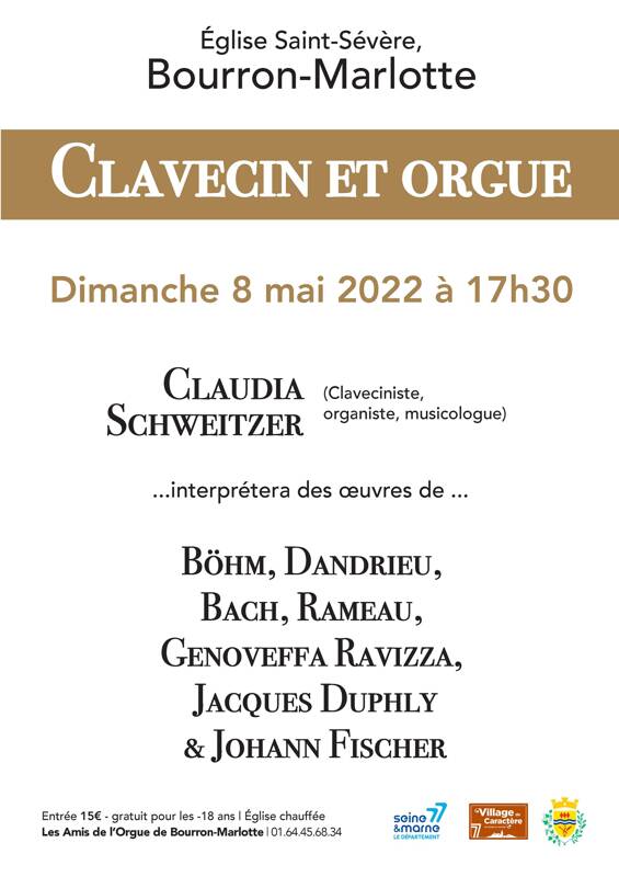 Concert clavecin et orgue par Claudia Schweitzer