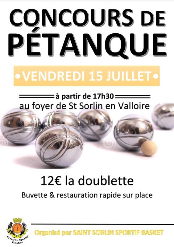 Concours de pétanque semi-nocturne