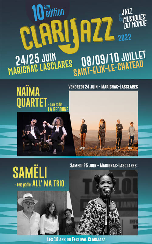 Festival Clarijazz 2022 - Les 10 ans à Marignac