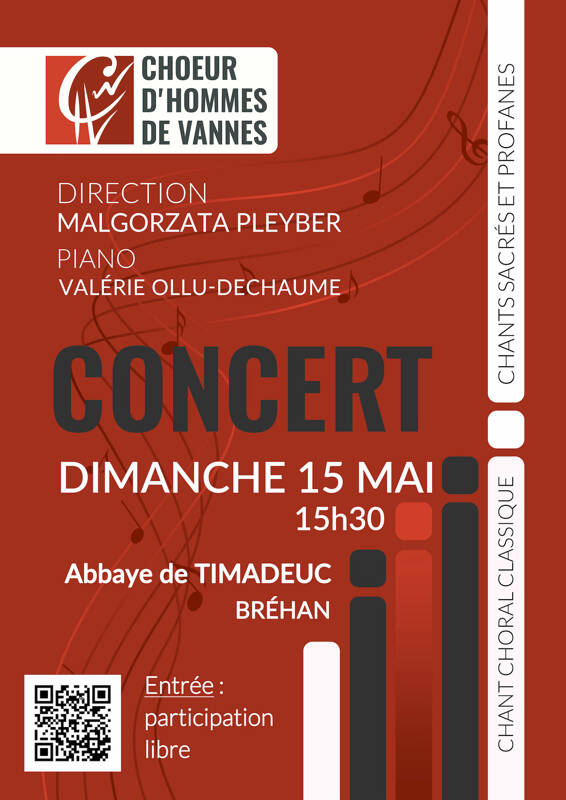 Concert du Choeur d'hommes de Vannes à l'Abbaye de Timadeuc