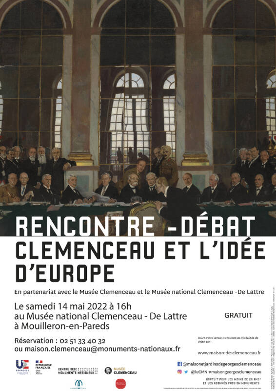 Rencontre débat Clemenceau et l'idée d'Europe