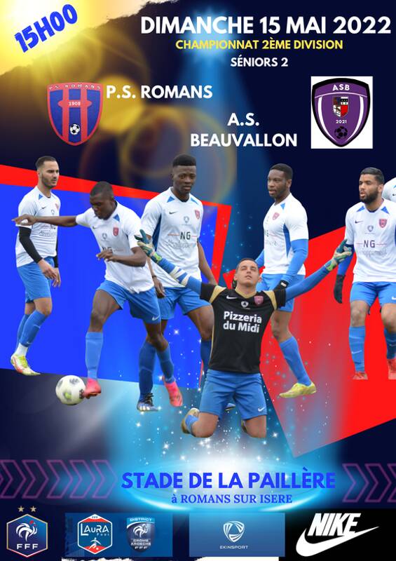 P.S. ROMANS 2 contre A.S. BEAUVALLON !