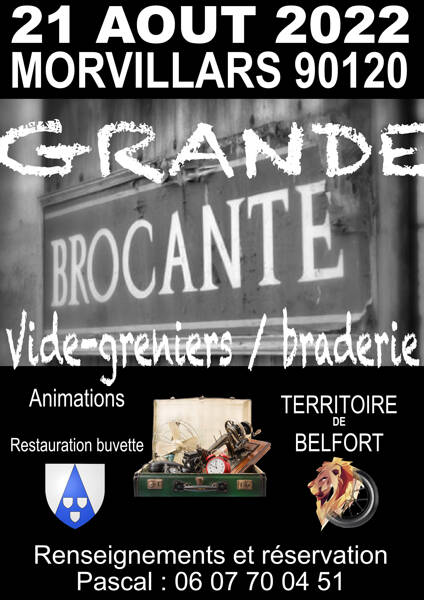 Brocante, vide-greniers, braderie et fête du village