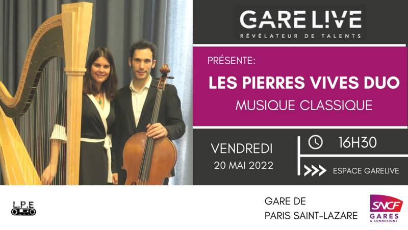 #GareLive Concert Les Pierres Vives Duo