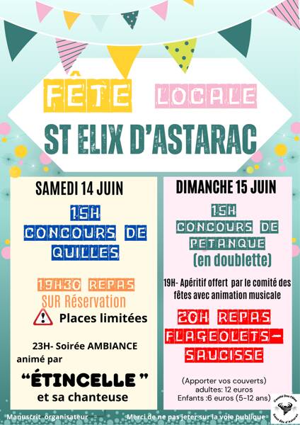 FETE LOCALE DE ST ELIX D'ASTARAC