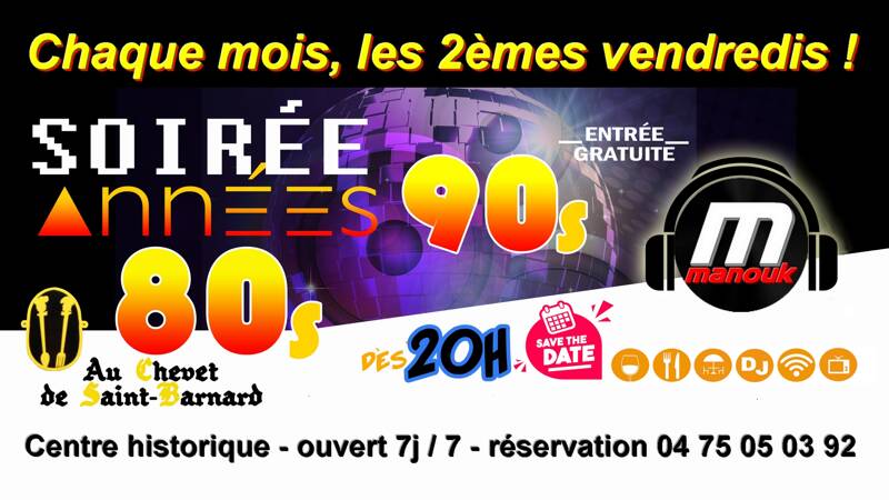 Soirée Années 80s 90s