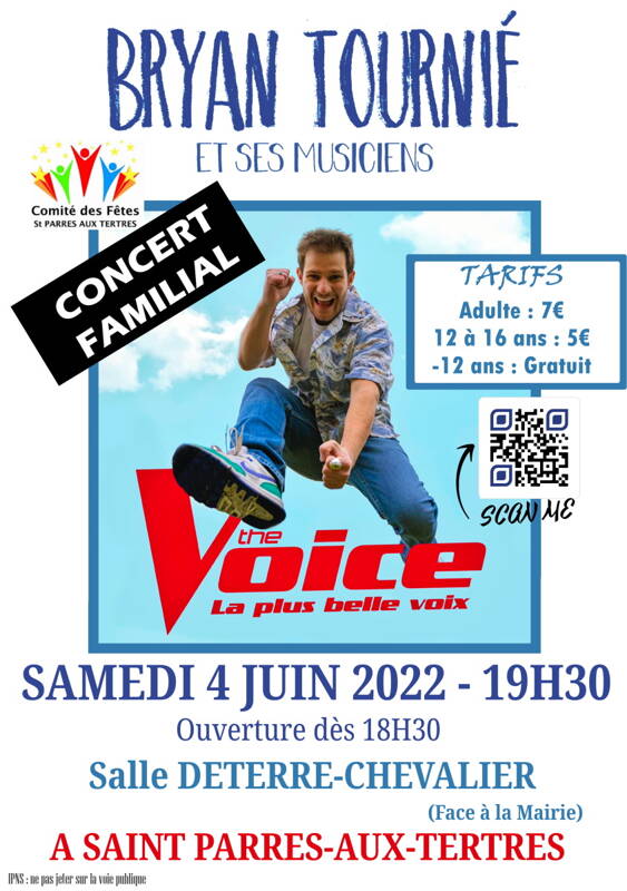 Concert Bryan Tournié et ses musiciens (the Voice)