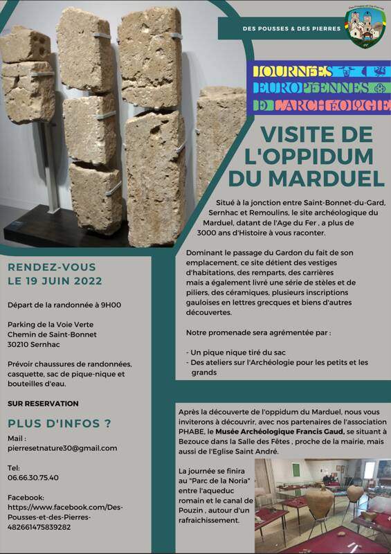 Journées Européennes de l'Archéologie - Visite de l'Oppidum du Marduel