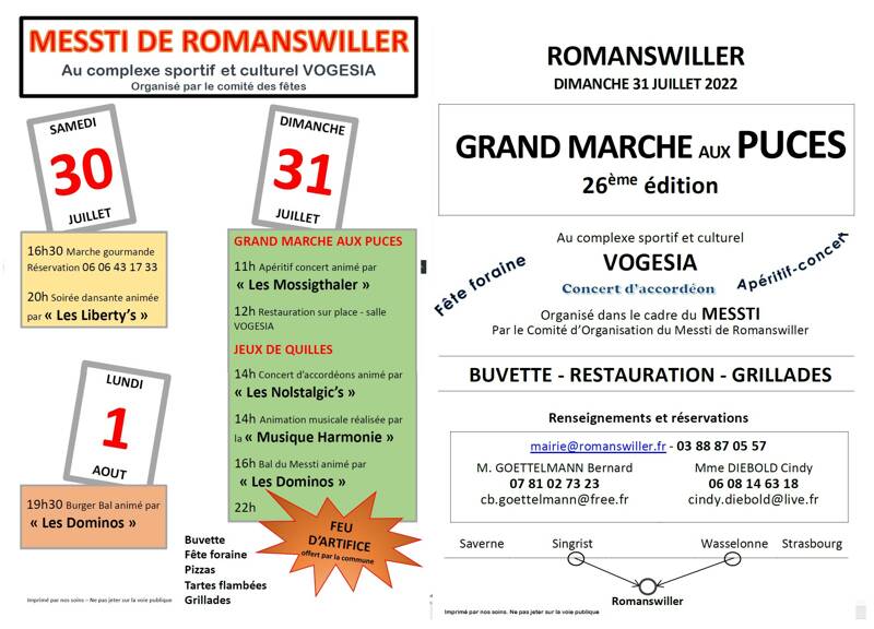 26e Marché aux puces et Messti de Romanswiller