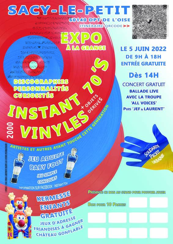 Exposition Vinyles, Concert, kermesse enfants, Sacy-le-Petit (60190)