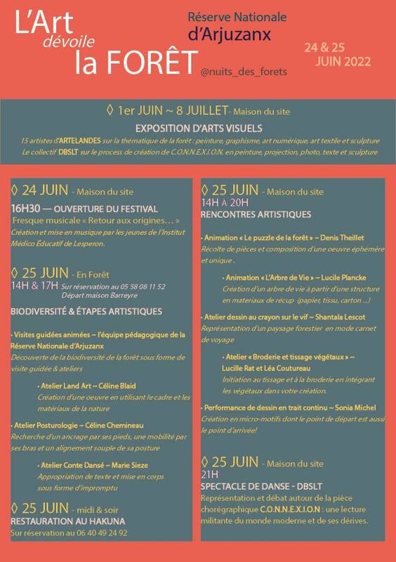 FESTIVAL L'ART DEVOILE LA FORÊT