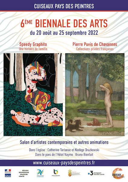 6ème Biennale des Arts : Quand Cuiseaux fait se rencontrer deux grands artistes : Puvis de Chavannes et Speedy Graphito