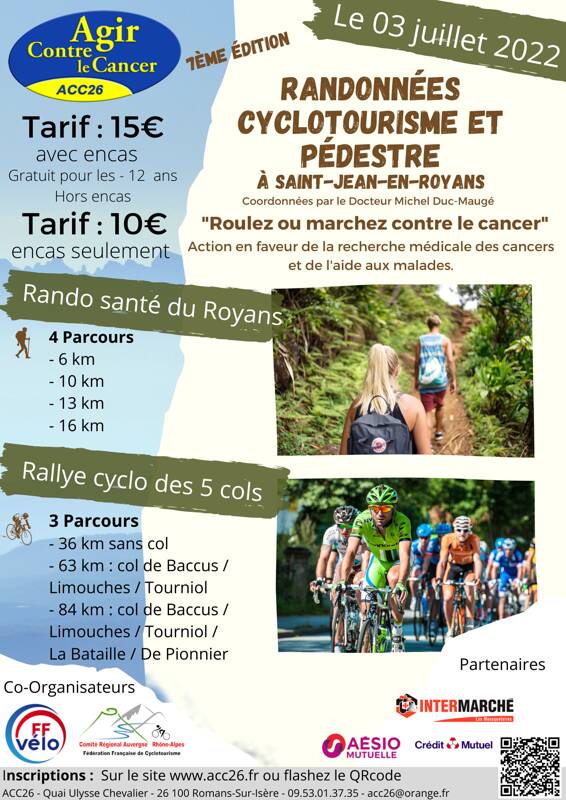 Randonnées cyclotourisme et pédestre