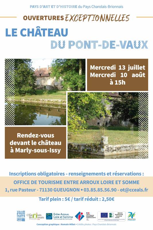 Visite guidée du Château du Pont-de-Vaux de Marly-sous-Issy