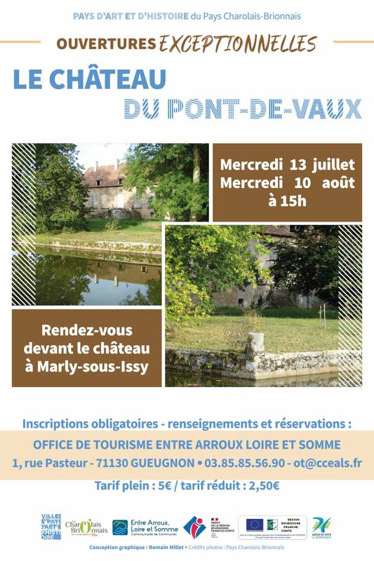 Visite guidée du Château du Pont-de Vaux à Marly-sous-Issy