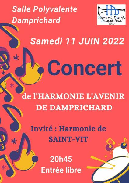 Concert de l'Harmonie l'Avenir de Damprichard