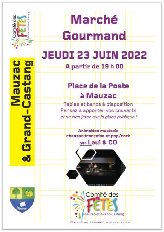 Marché Gourmand 23 juin 2022