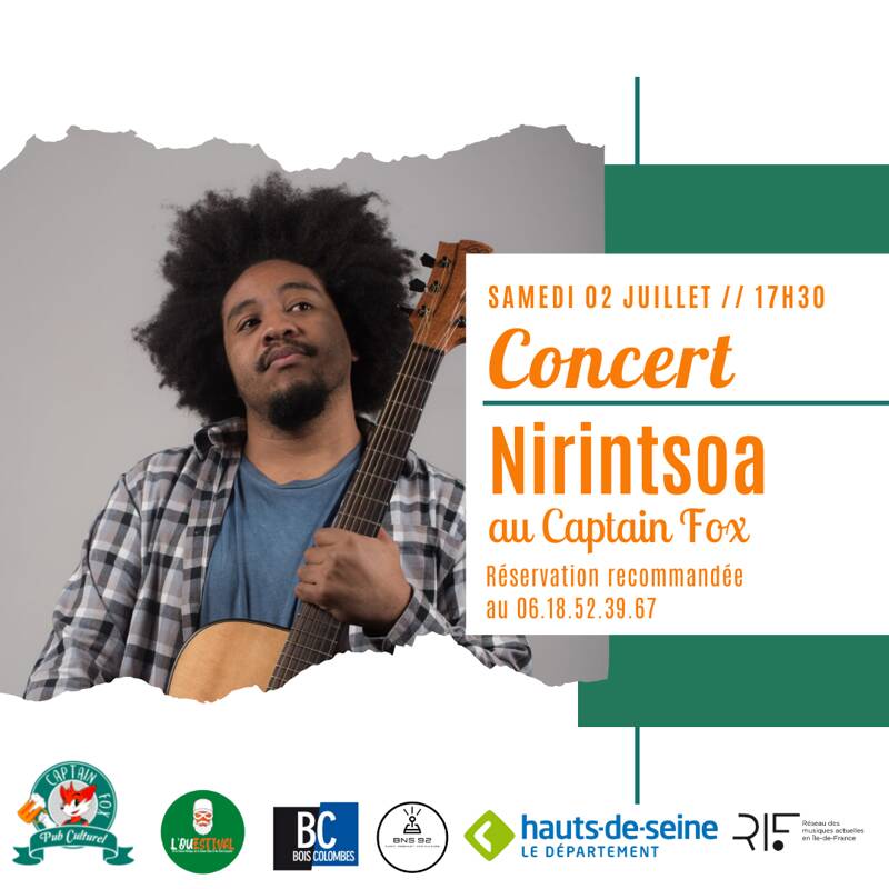 OUESTIVAL Concert de Nirintsoa au Captain Fox