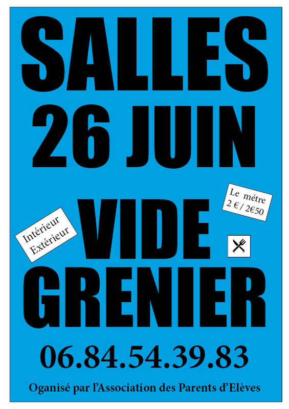 Vide Greniers de l'Association des Parents d'Elèves