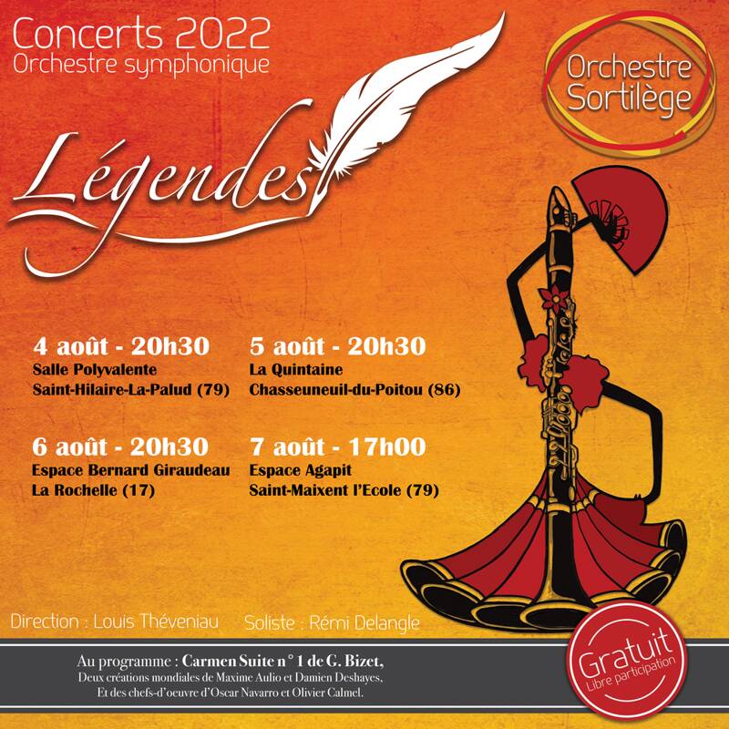 Concert de clôture Orchestre Sortilège - Légendes