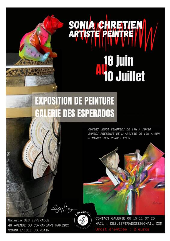 Exposition de Peinture SONIA CHRETIEN