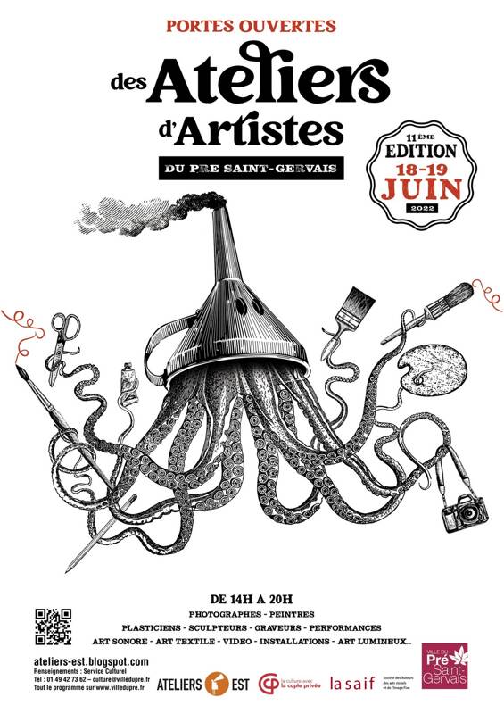 11e édition des Portes Ouvertes des Ateliers d’Artistes du Pré Saint-Gervais – ATELIERS-EST