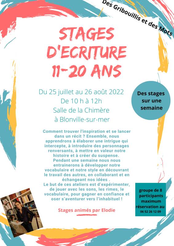 Ateliers d'écriture pour adolescents