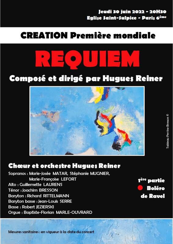 Concert : Création du Requiem d'Hugues REINER